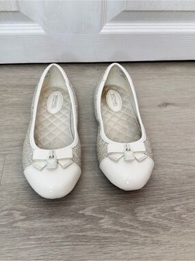 Michael Kors Kenya Lock Glitter Ballet Flats